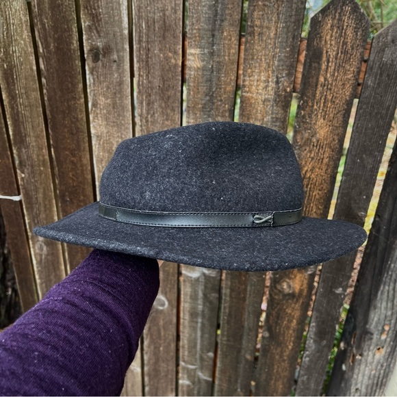 Pendleton 100% Wool Fedora Brimmed Hat In Charcoal Gray - Picture 9 of 16